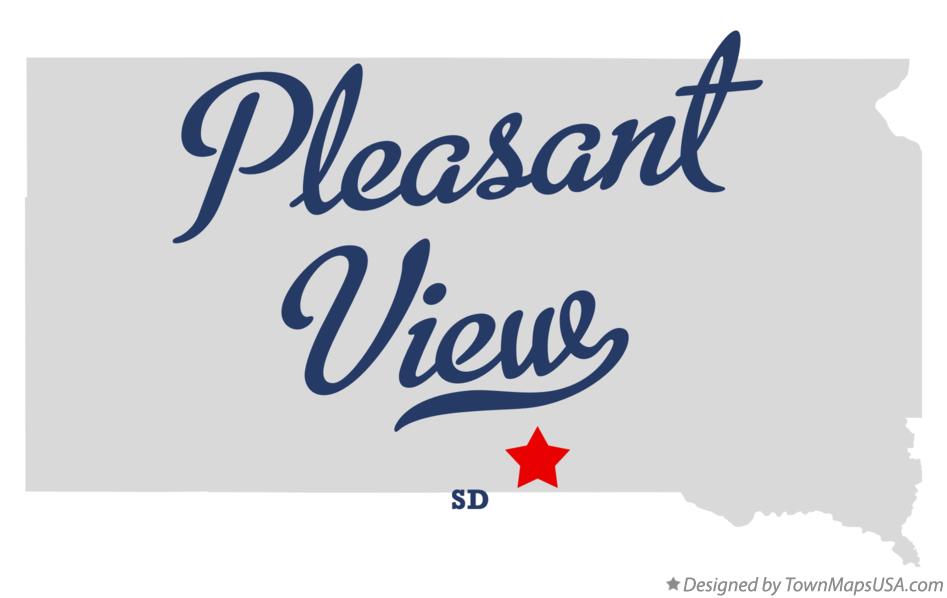 Map of Pleasant View, Tripp County, SD, South Dakota