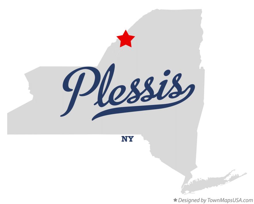Map of Plessis, NY, New York
