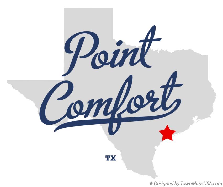 Map of Point Comfort, TX, Texas
