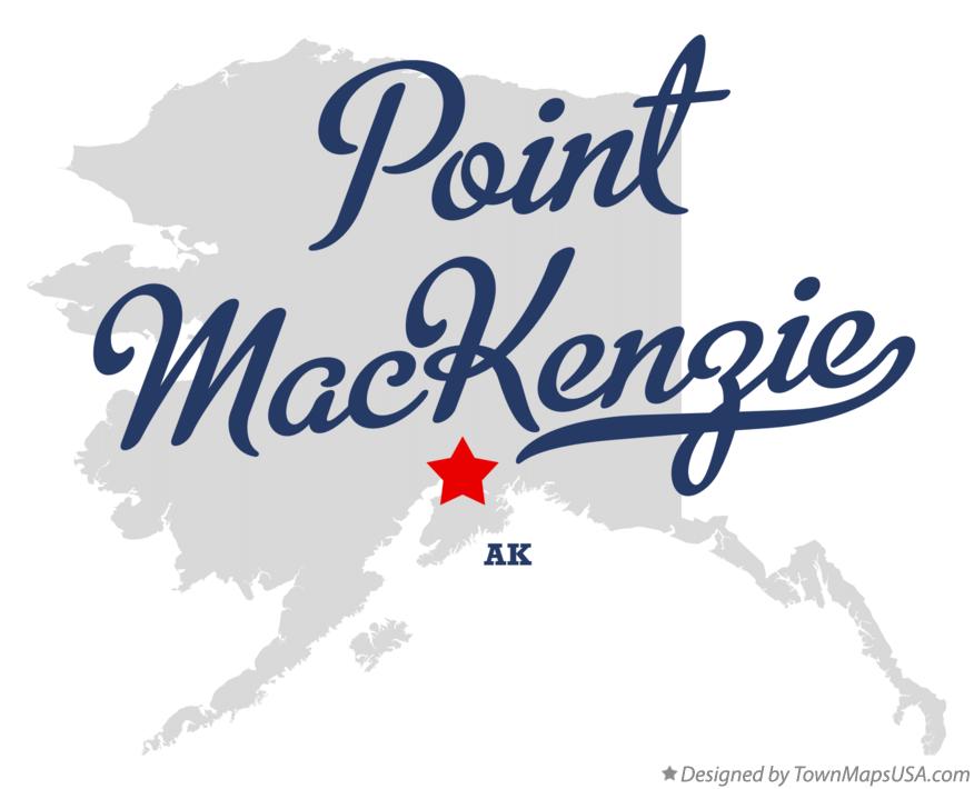 Map of Point MacKenzie, AK, Alaska