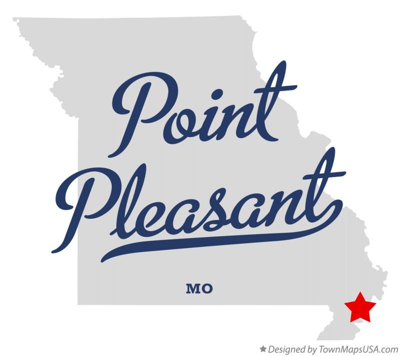 Map of Point Pleasant, MO, Missouri