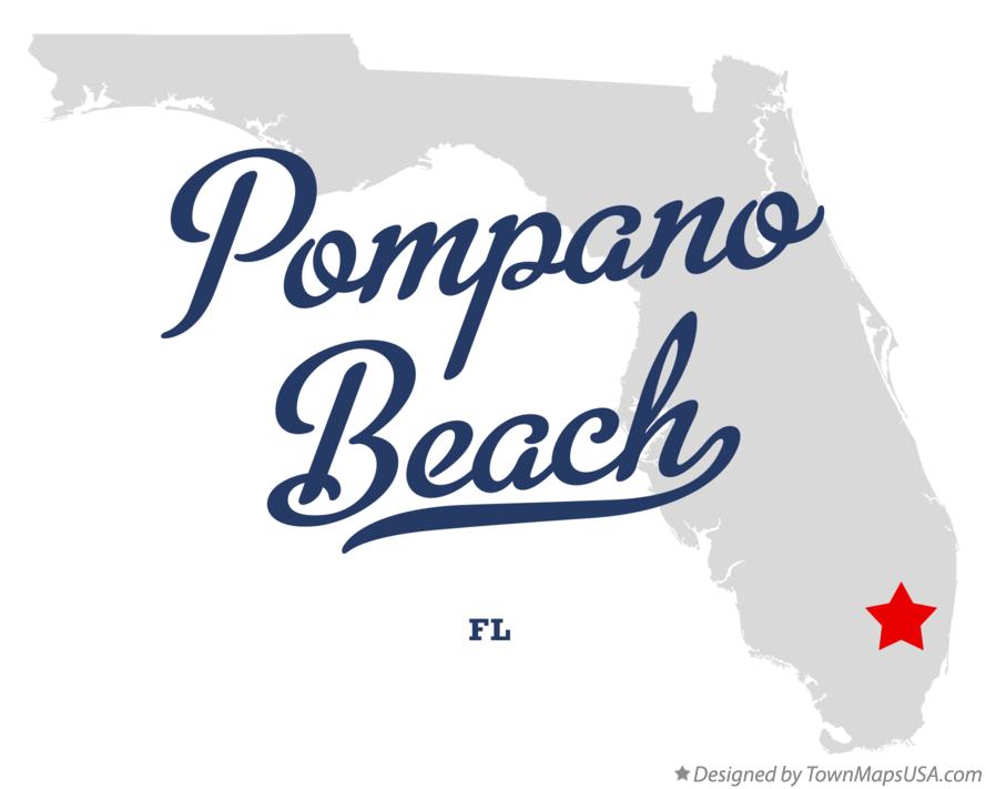 Map Of Pompano Beach Fl Berta Celinka