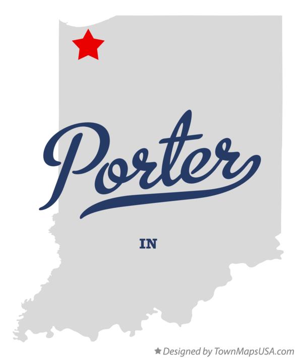 Map of Porter, IN, Indiana