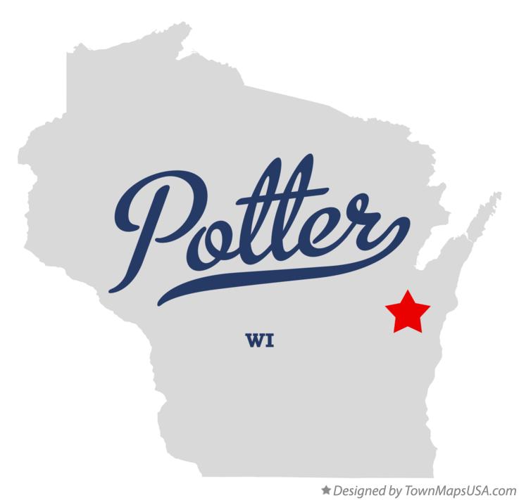 Map of Potter, WI, Wisconsin