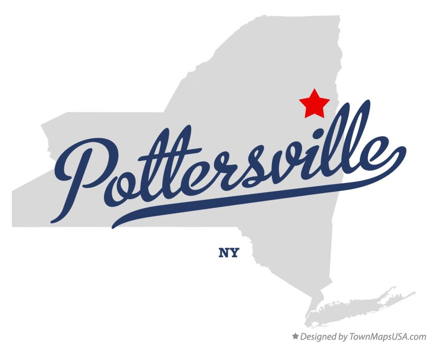 Map of Pottersville, NY, New York