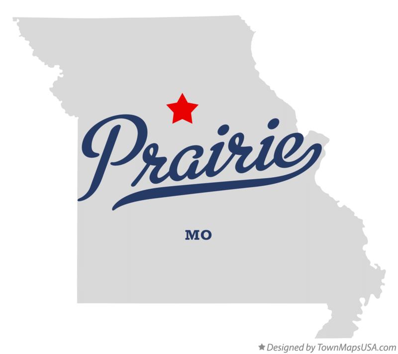 Map of Prairie, Howard County, MO, Missouri