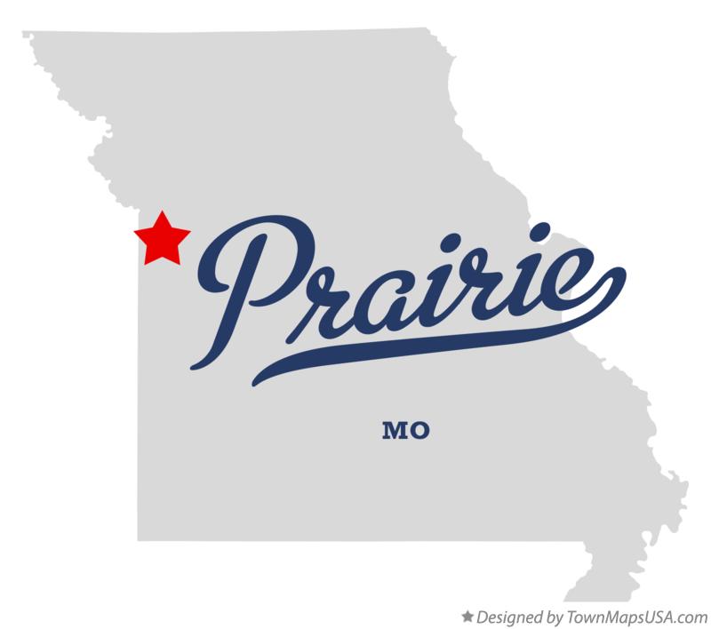 Map of Prairie, Jackson County, MO, Missouri