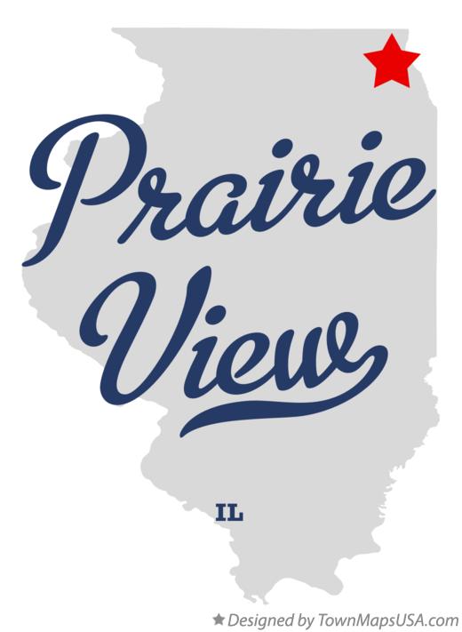 Map of Prairie View, IL, Illinois