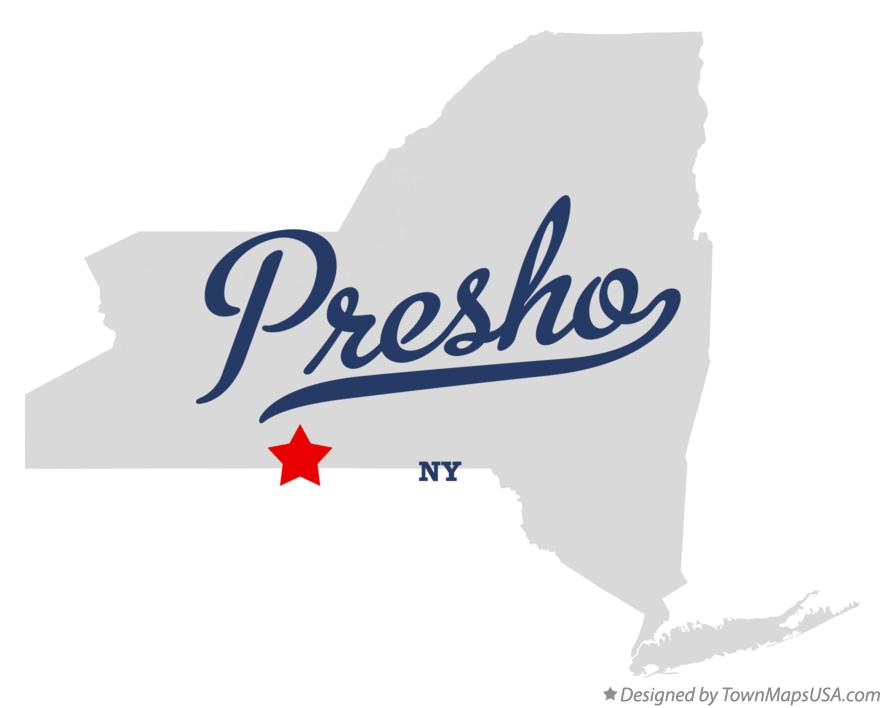 Map of Presho, NY, New York