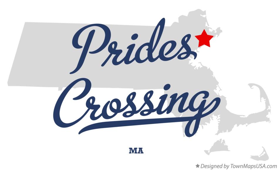 Map of Prides Crossing, MA, Massachusetts