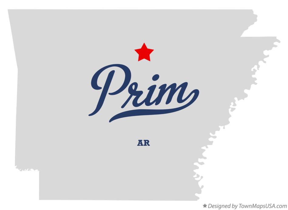 Map of Prim, AR, Arkansas
