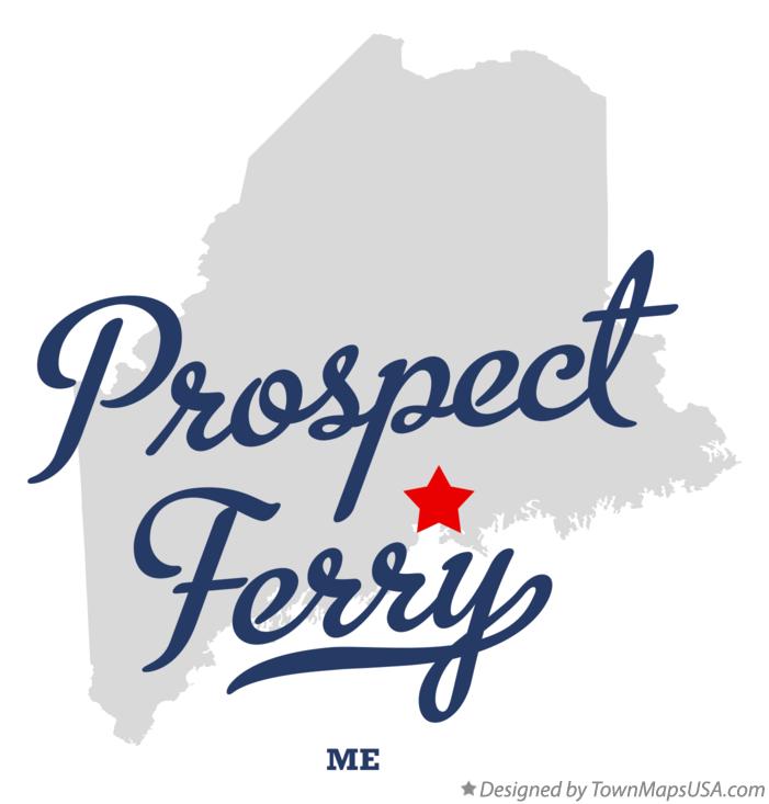 Map of Prospect Ferry, ME, Maine
