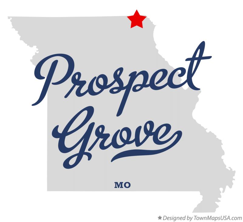 Map of Prospect Grove, MO, Missouri