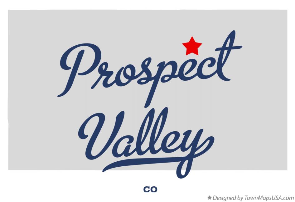 Map of Prospect Valley, CO, Colorado