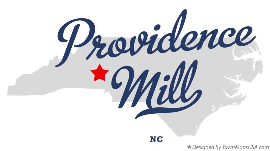Map of Providence Mill, NC, North Carolina