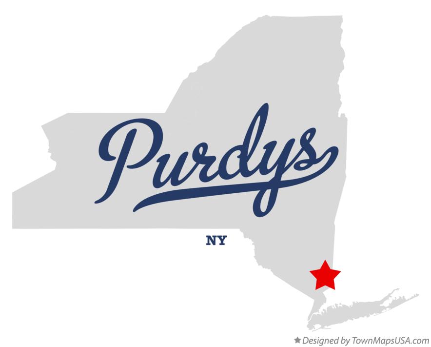 Map of Purdys, NY, New York