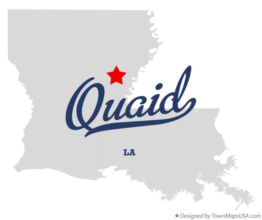 Map of Quaid, LA, Louisiana