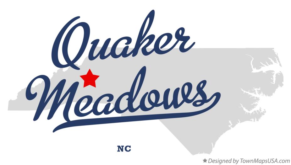 Map of Quaker Meadows, NC, North Carolina