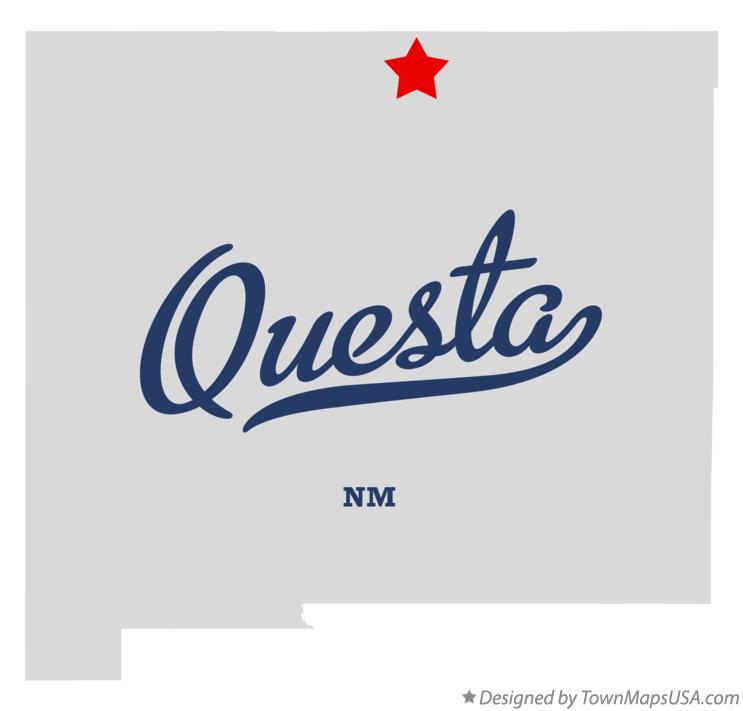 Map of Questa, NM, New Mexico