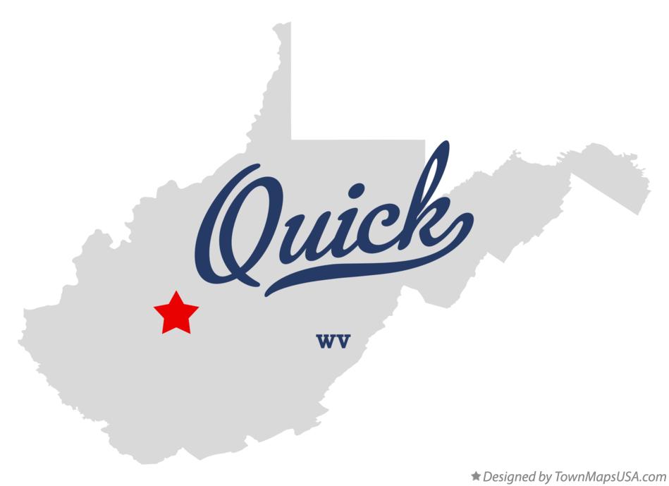 Map of Quick, WV, West Virginia