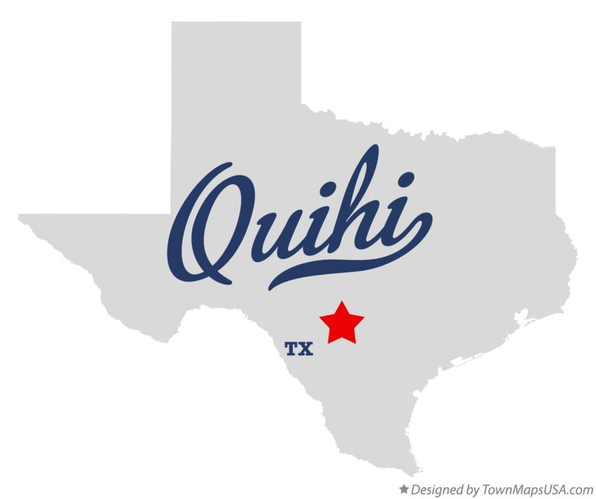 Map of Quihi, TX, Texas