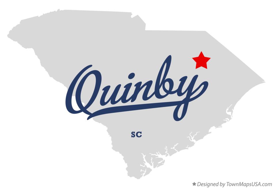 Map of Quinby, SC, South Carolina