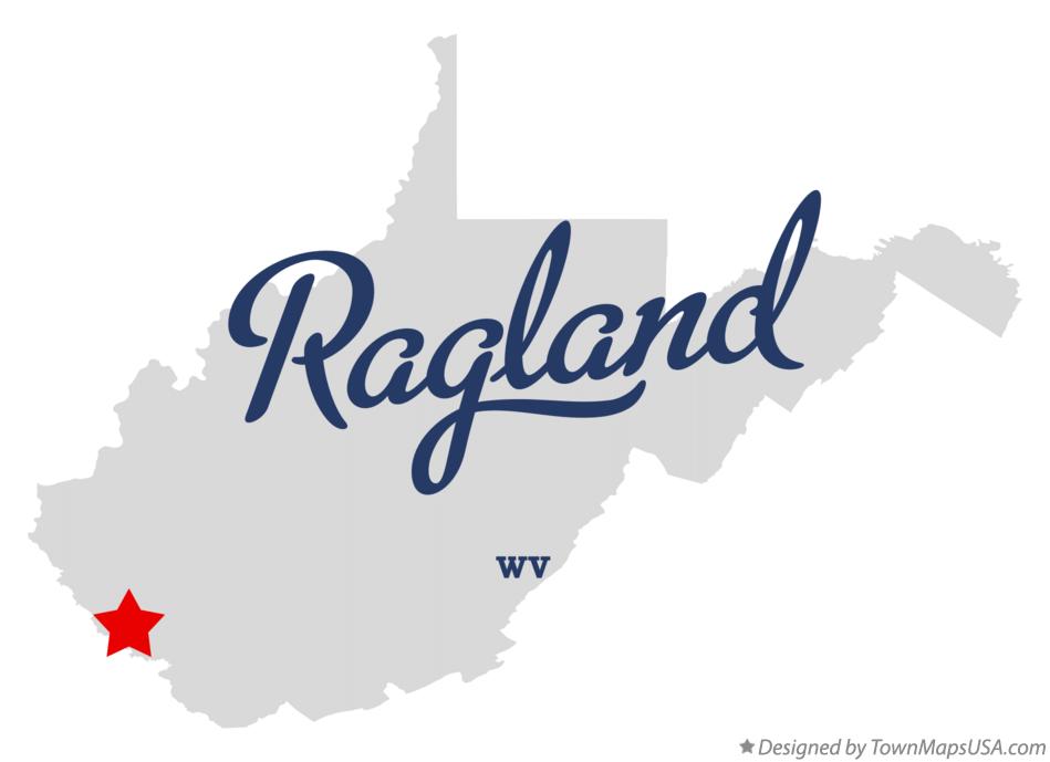Map of Ragland, WV, West Virginia