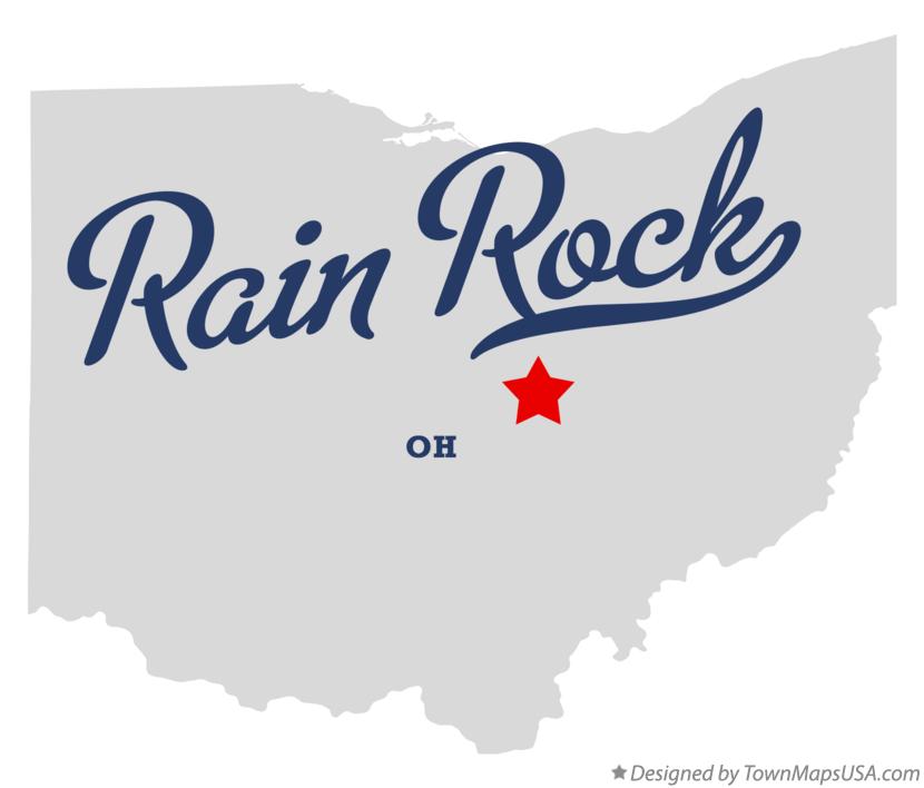 Map of Rain Rock, OH, Ohio