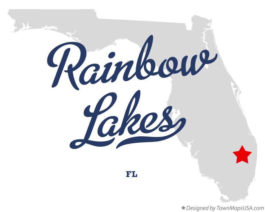 Map of Rainbow Lakes, FL, Florida