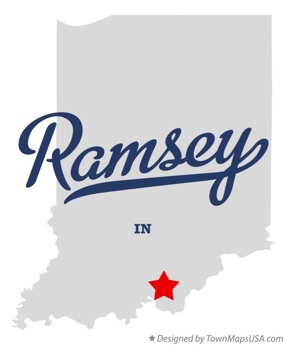 Map of Ramsey, IN, Indiana