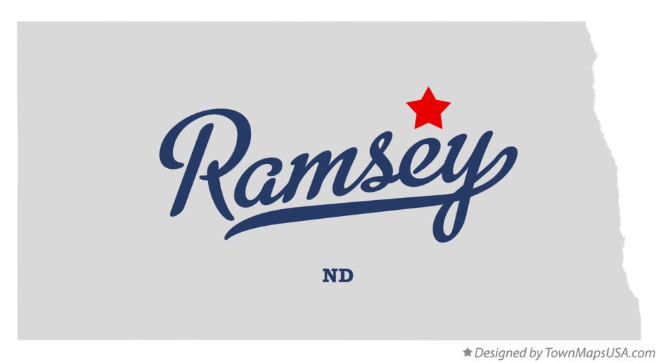 Map of Ramsey, ND, North Dakota