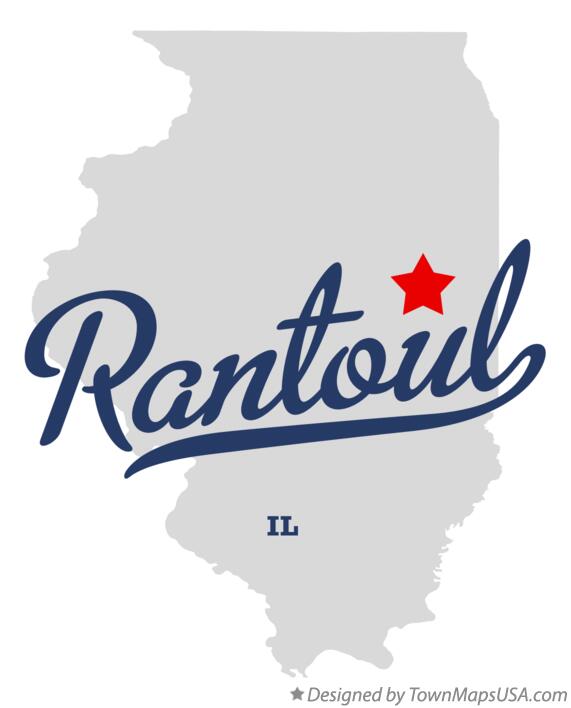 Map of Rantoul, IL, Illinois