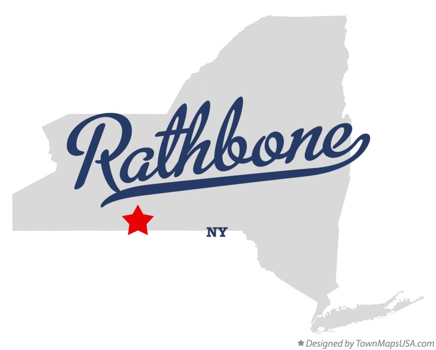 Map of Rathbone, NY, New York