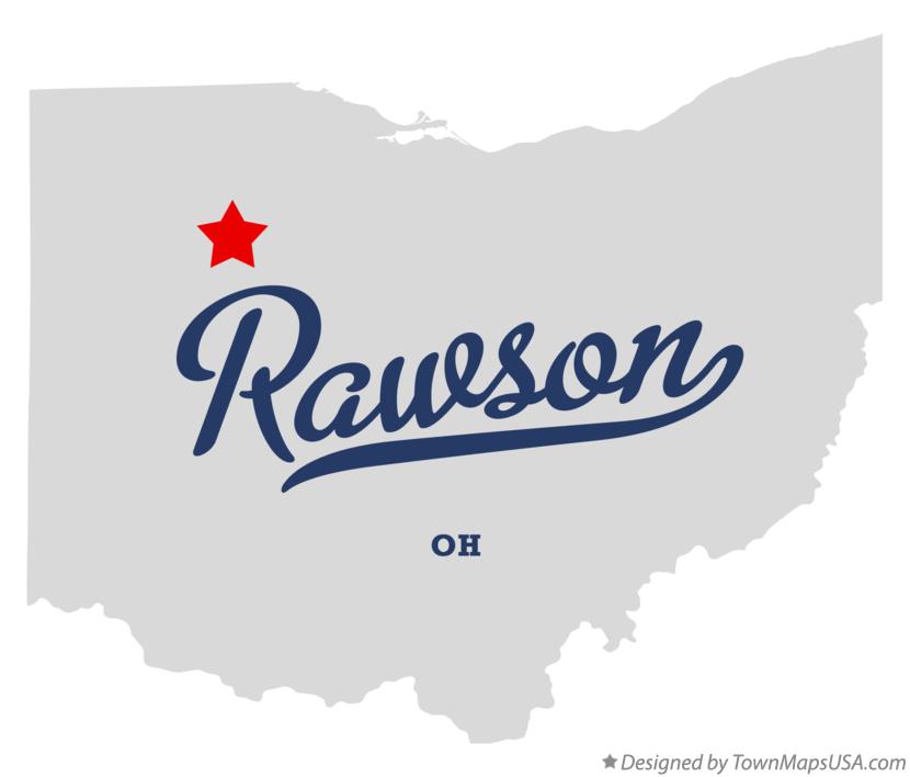 Map of Rawson, OH, Ohio