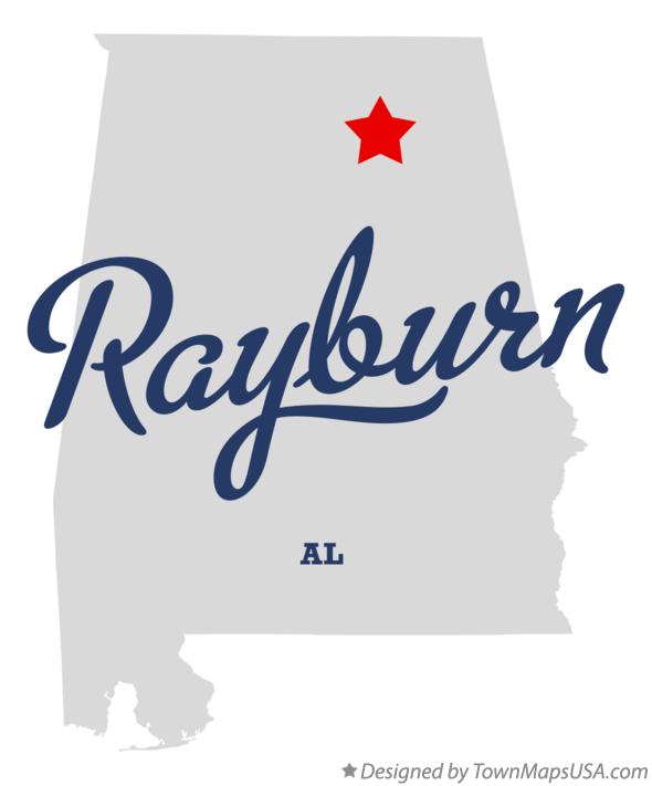 Map of Rayburn, AL, Alabama