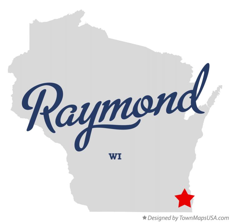 Map of Raymond, WI, Wisconsin