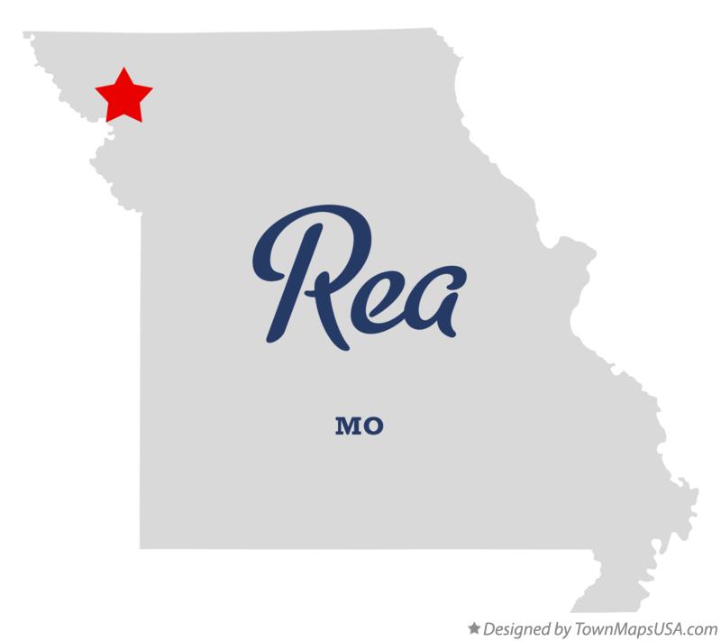 Map of Rea, MO, Missouri