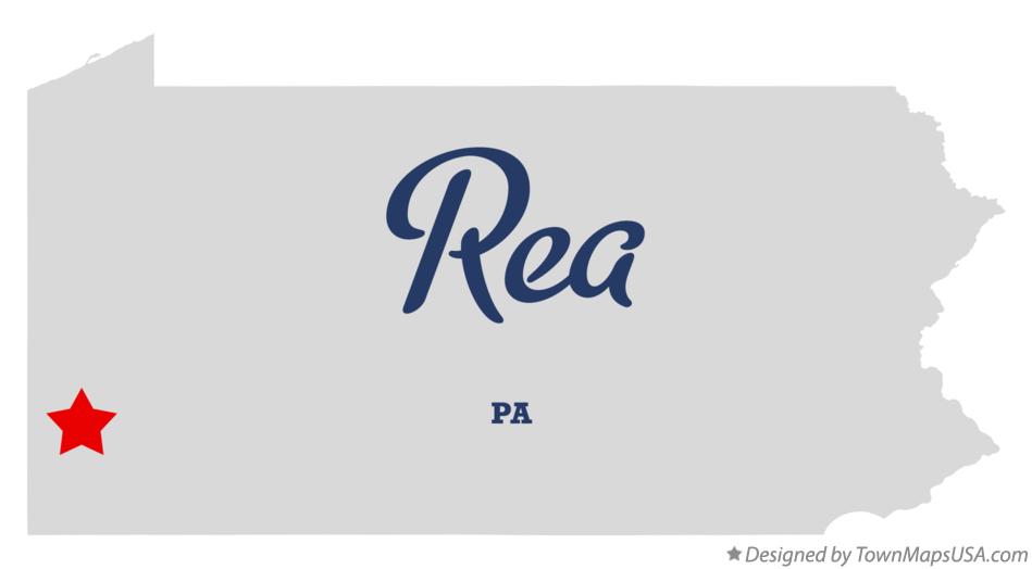 Map of Rea, PA, Pennsylvania