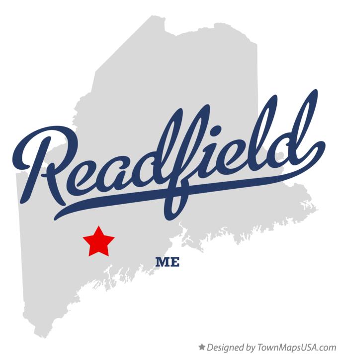 Map of Readfield, ME, Maine