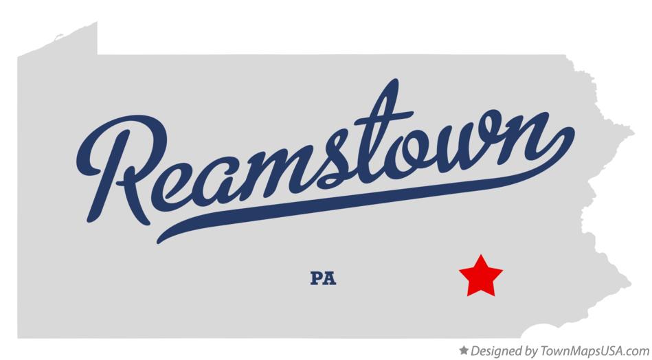 Map of Reamstown, PA, Pennsylvania