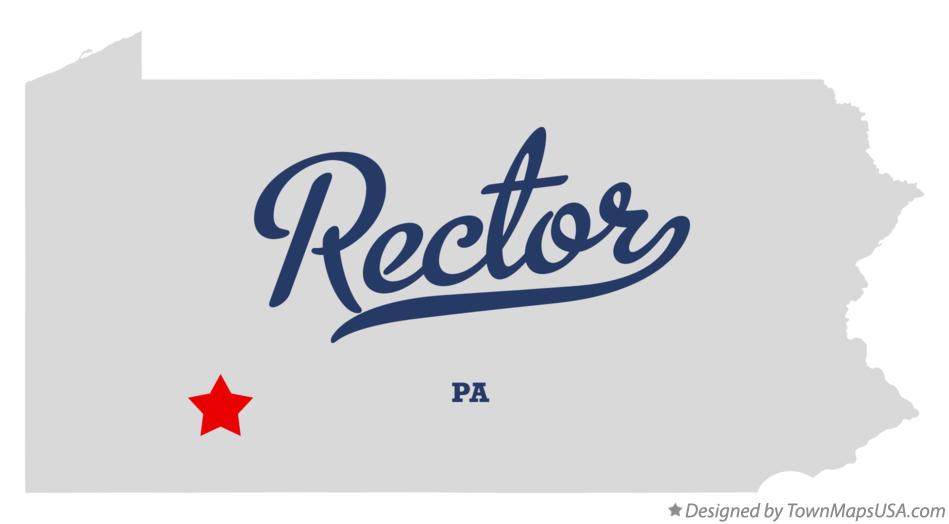Map of Rector, PA, Pennsylvania