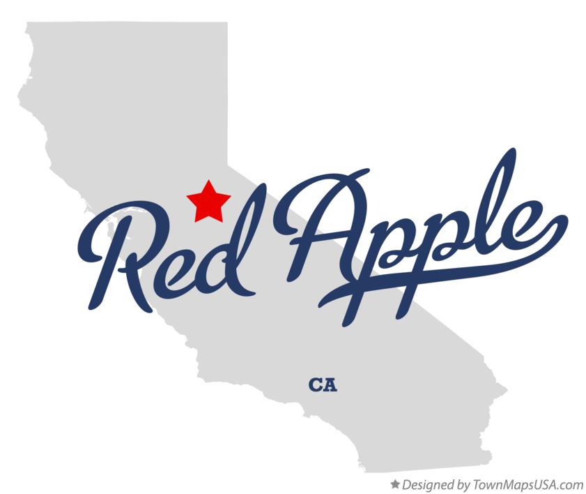 Map of Red Apple, CA, California