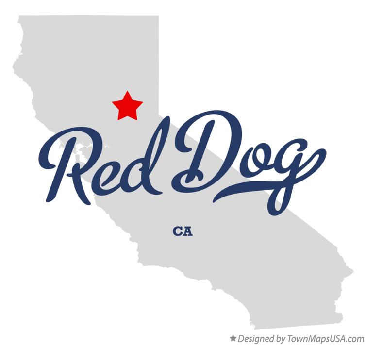 Map of Red Dog, CA, California