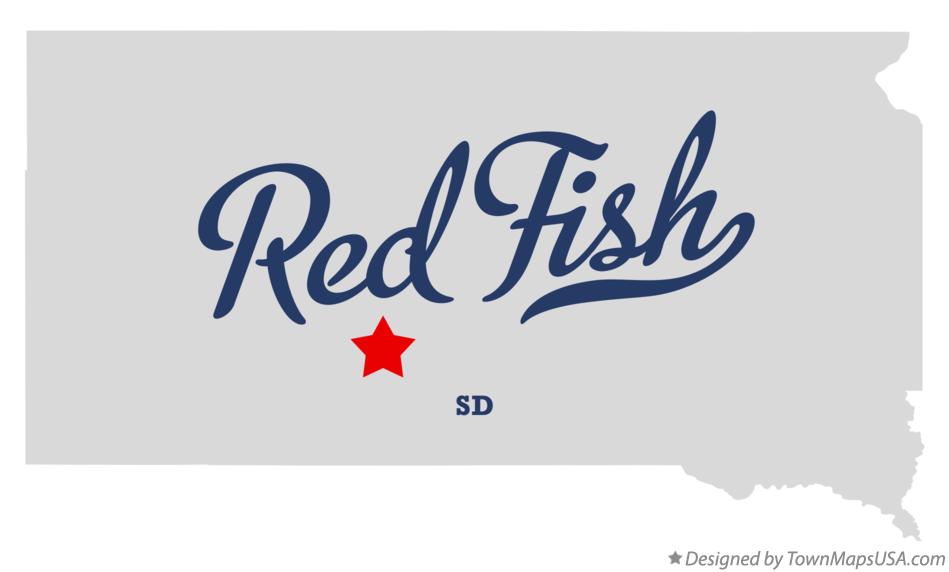 Map of Red Fish, SD, South Dakota