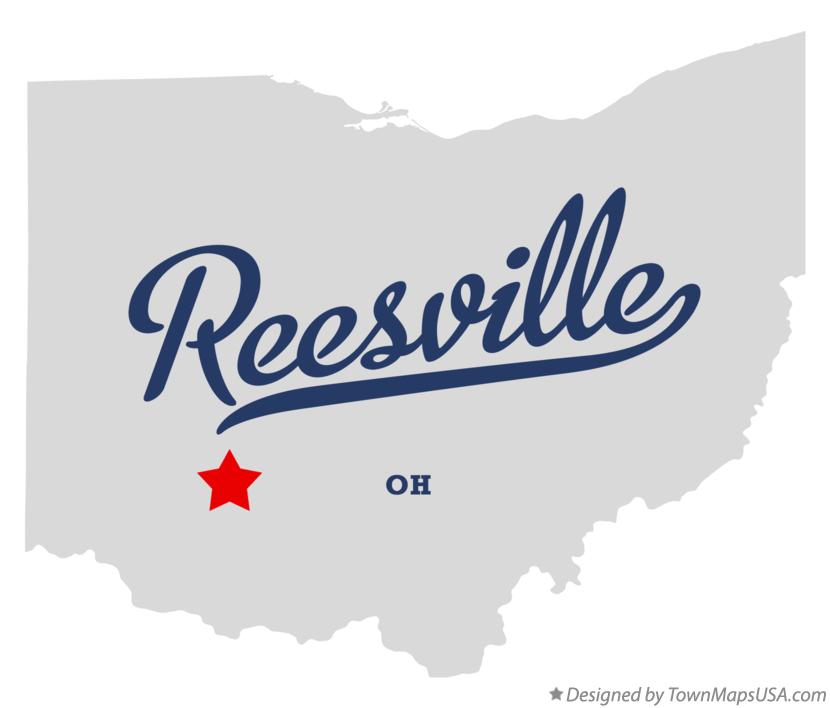 Map of Reesville, OH, Ohio