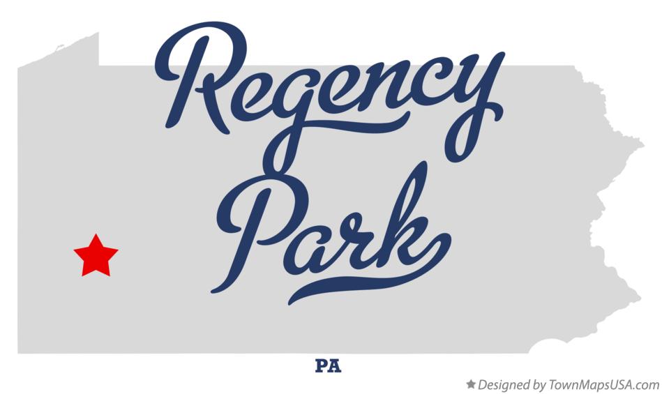Map of Regency Park, PA, Pennsylvania