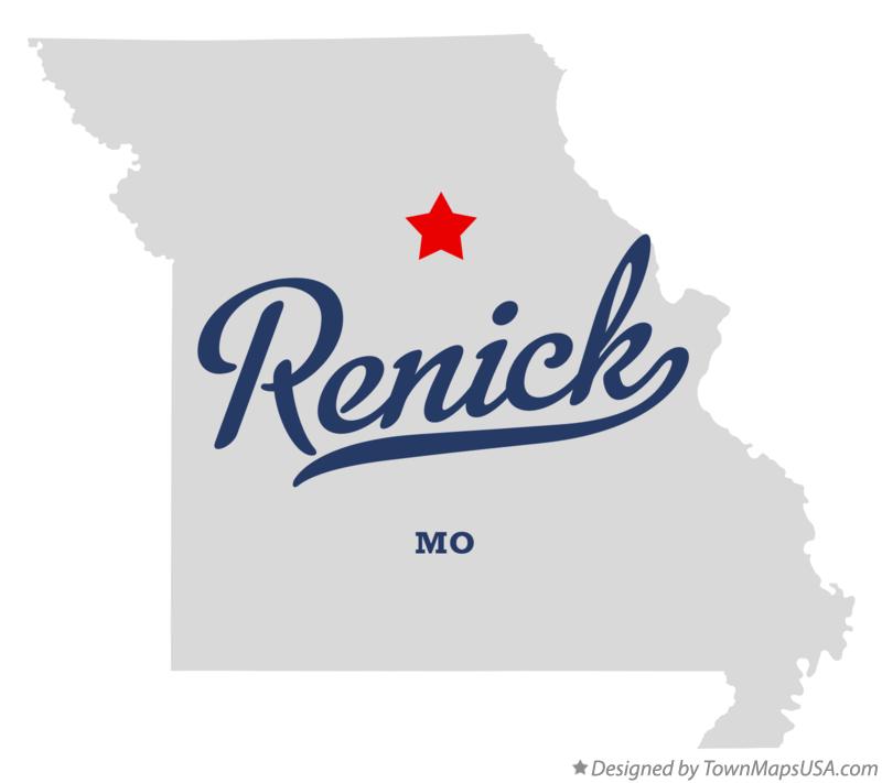 Map of Renick, MO, Missouri