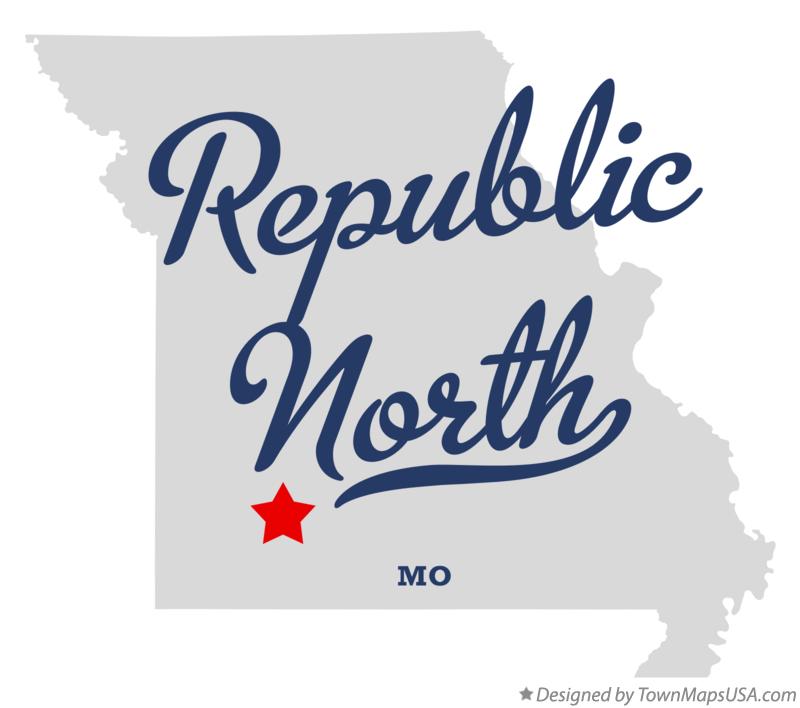 Map of Republic North, MO, Missouri