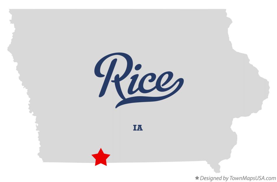 Map of Rice, IA, Iowa