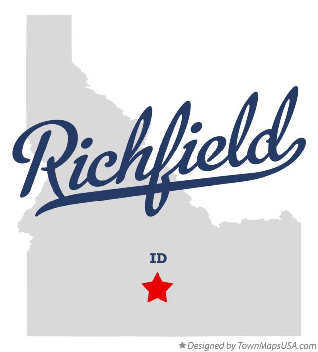 Map of Richfield, ID, Idaho
